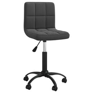 vidaXL Swivel Dining Chair Black Velvet