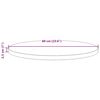 vidaXL Table Top Ø60x2.5 cm Solid Wood Pine