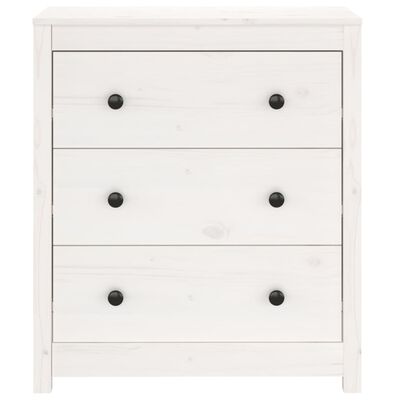vidaXL Sideboard White 70x35x80 cm Solid Wood Pine, white vidaXL Sideboard White 70x35x80 cm Solid Wood Pine