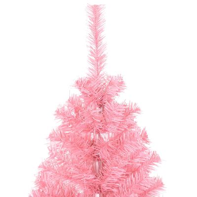 vidaXL Artificial Christmas Tree with Stand Pink 120 cm PVC, pink vidaXL Artificial Christmas Tree with Stand Pink 120 cm PVC