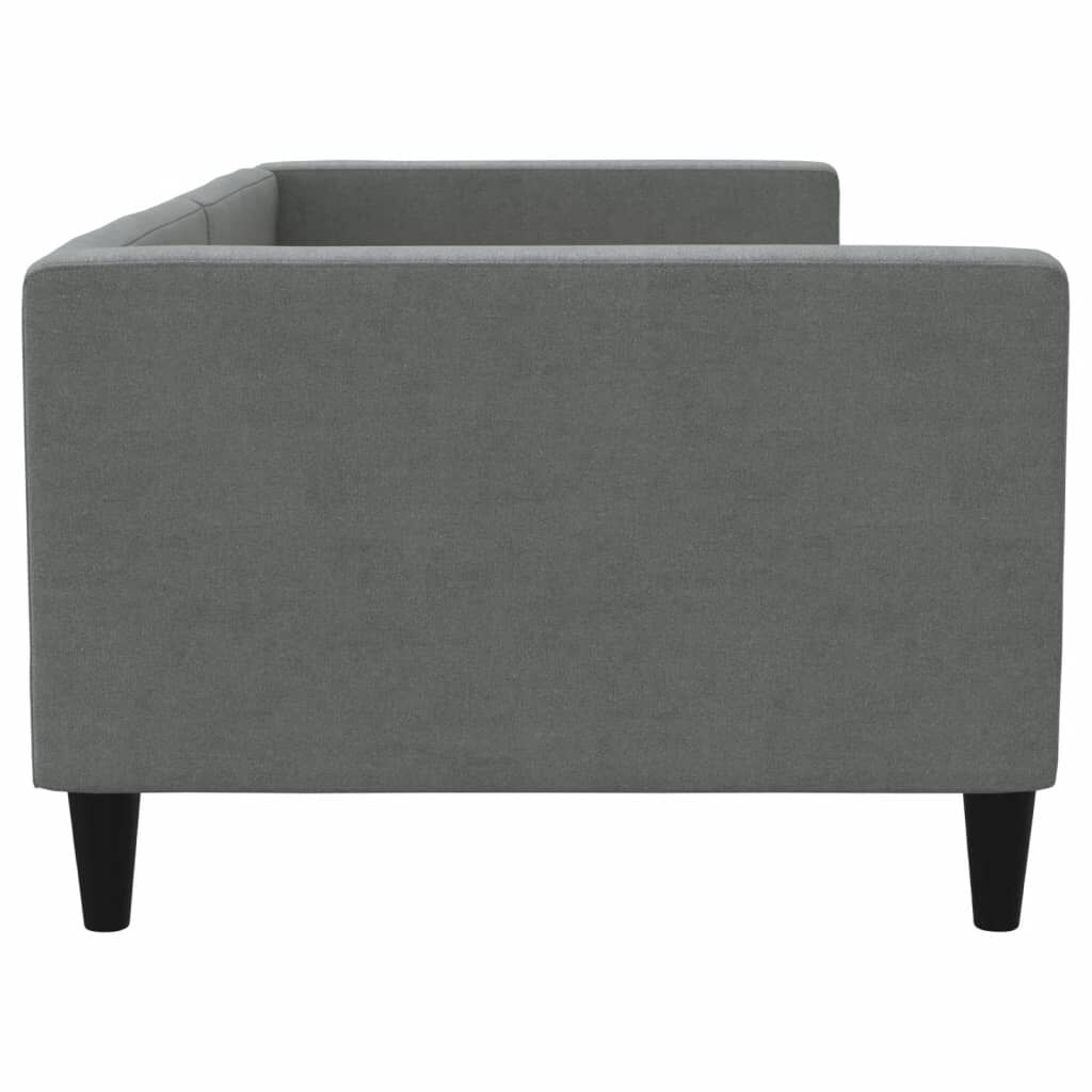 vidaXL Day Bed without Mattress Dark Grey 90x190 cm Fabric