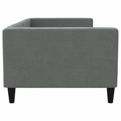 vidaXL Day Bed without Mattress Dark Grey 90x190 cm Fabric