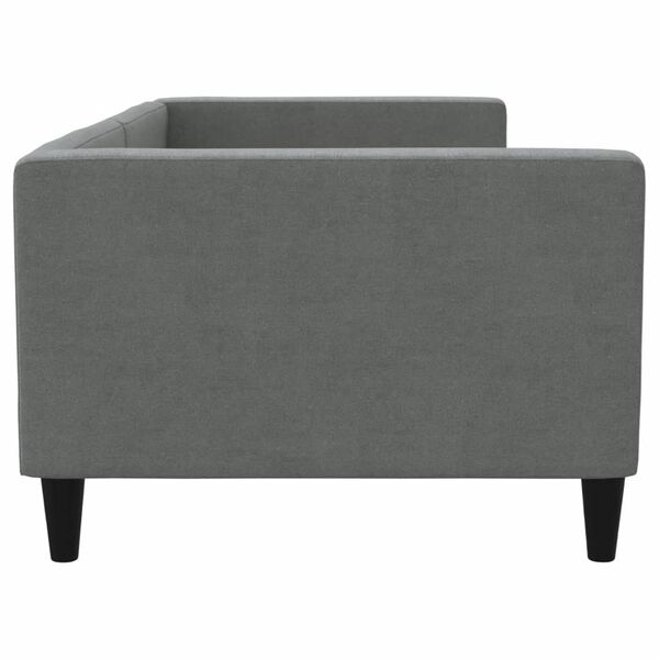 vidaXL Day Bed without Mattress Dark Grey 90x190 cm Fabric