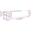 vidaXL Bed Drawers 2 pcs Light Grey Engineered Wood and Velvet