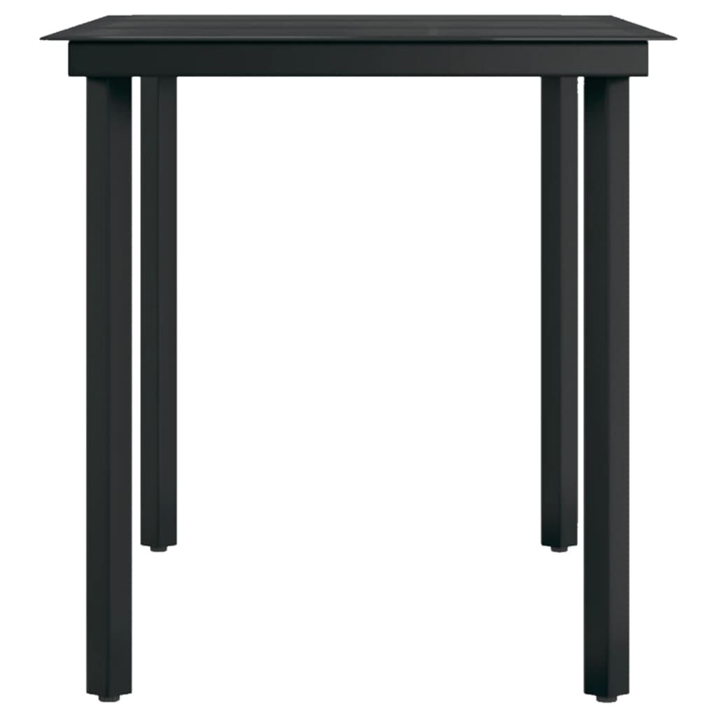 vidaXL 7 Piece Outdoor Dining Set Brown and Black