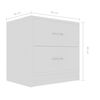 vidaXL Bedside Cabinet White 40x30x40 cm Engineered Wood