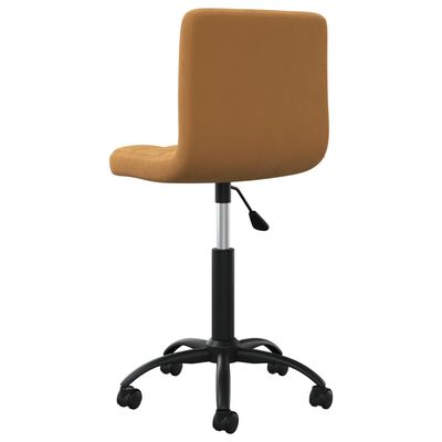 vidaXL Swivel Office Chair Brown Velvet, brown vidaXL Swivel Office Chair Brown Velvet