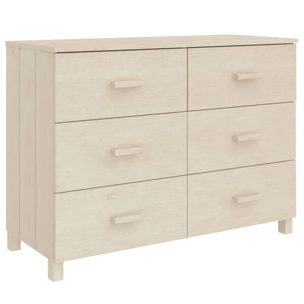 vidaXL Sideboard HAMAR Honey Brown 113x40x80 cm Solid Wood Pine