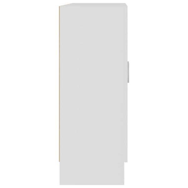 vidaXL Vitrine Cabinet White 82.5x30.5x80 cm Engineered Wood