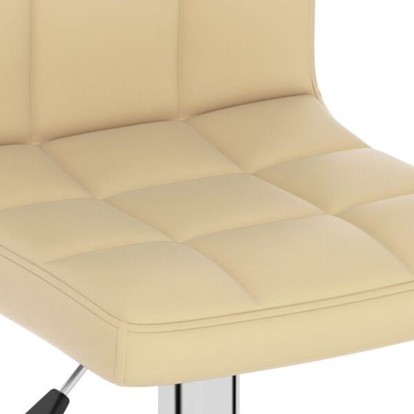 vidaXL Bar Stool Cream Faux Leather