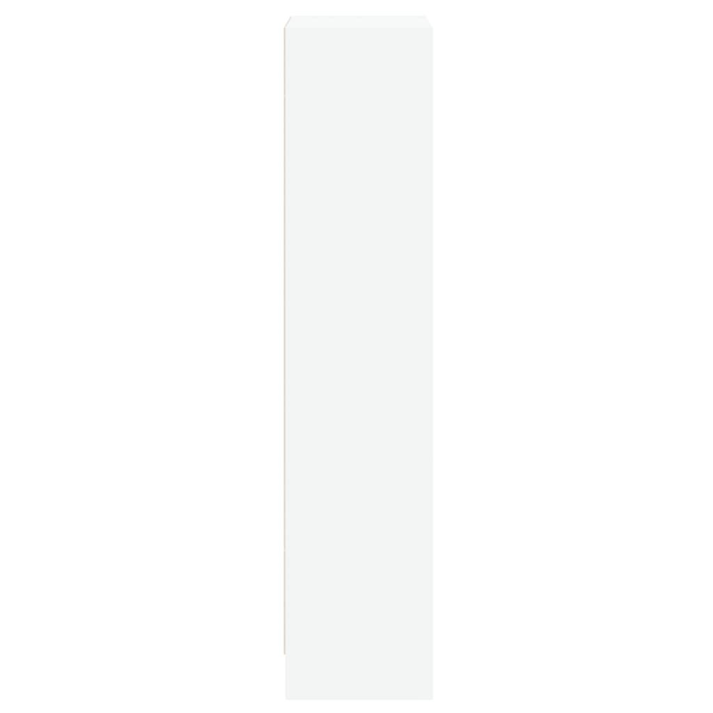 vidaXL 3-Tier Book Cabinet White 40x24x109 cm Engineered Wood