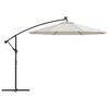 vidaXL Replacement Fabric for Cantilever Umbrella Sand White 300 cm
