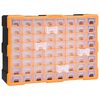 vidaXL Multi-drawer Organiser with 64 Drawers 52x16x37.5 cm