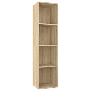 vidaXL Book Cabinet/TV Cabinet Sonoma Oak 36x30x143 cm Engineered Wood