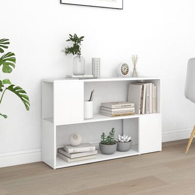 vidaXL Book Cabinet White 100x24x63 cm Engineered Wood, white vidaXL Book Cabinet White 100x24x63 cm Engineered Wood