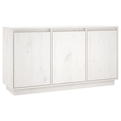 vidaXL Sideboard White 111x34x60 cm Solid Wood Pine, white vidaXL Sideboard White 111x34x60 cm Solid Wood Pine
