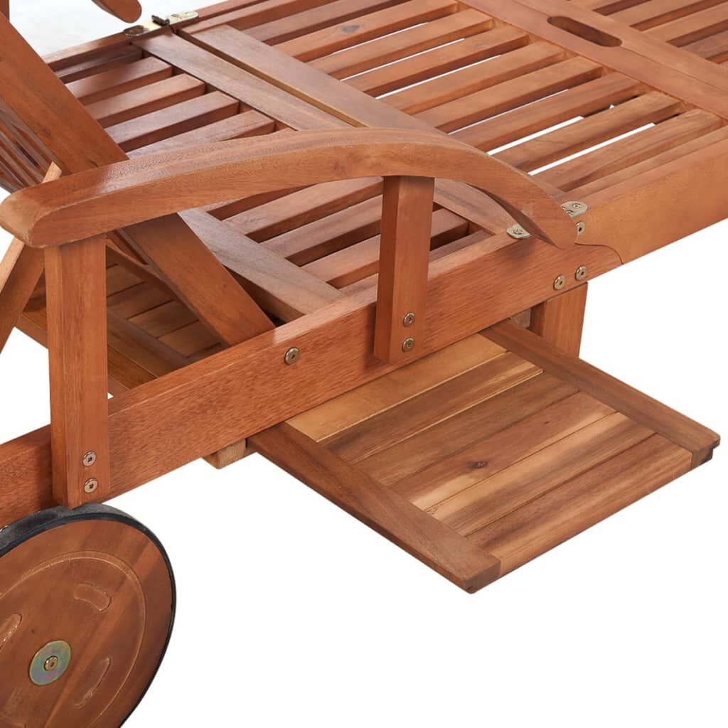 vidaXL Sun Lounger Solid Acacia Wood