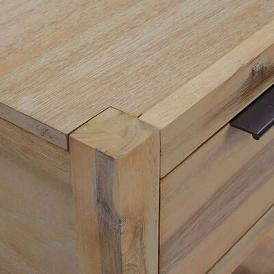 vidaXL Nightstand with Drawer 40x30x48 cm Solid Acacia Wood,  vidaXL Nightstand with Drawer 40x30x48 cm Solid Acacia Wood