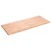 vidaXL Table Top Light Brown 140x60x(2-4)cm Treated Solid Wood Live Edge
