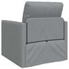 vidaXL Floor Sofa Bed 2-in-1 Light Grey 112x174x55 cm Fabric