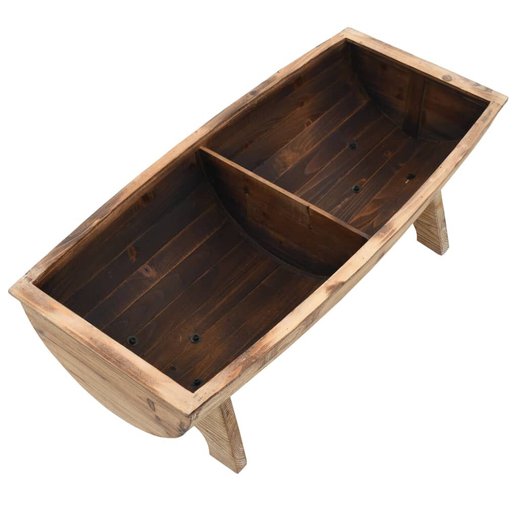 vidaXL Storage Bench 103x51x44 cm Solid Wood and Fabric