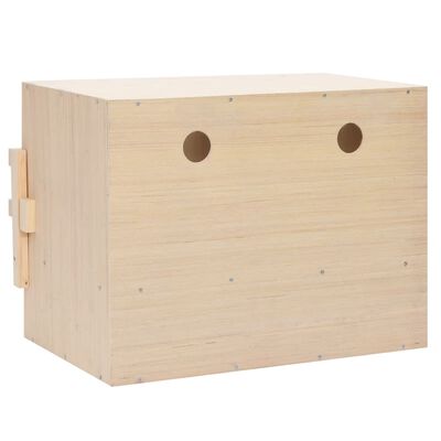 vidaXL Chicken Laying Nest 2 Compartments 63x40x45 cm Solid Pine Wood,  vidaXL Chicken Laying Nest 2 Compartments 63x40x45 cm Solid Pine Wood