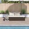 vidaXL Garden Bed Brown 195x60 cm Poly Rattan
