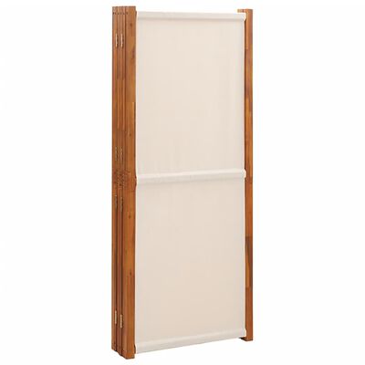 vidaXL 6-Panel Room Divider Cream White 420x180 cm, cream white vidaXL 6-Panel Room Divider Cream White 420x180 cm