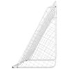 vidaXL Football Goal with Net White 366x122x182 cm Steel