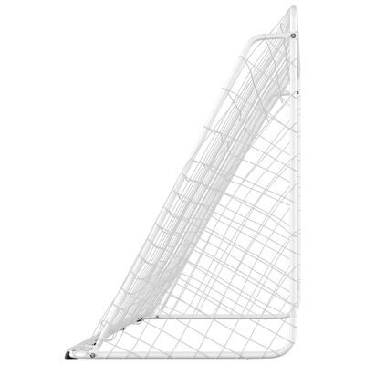 vidaXL Football Goal with Net White 366x122x182 cm Steel,  vidaXL Football Goal with Net White 366x122x182 cm Steel