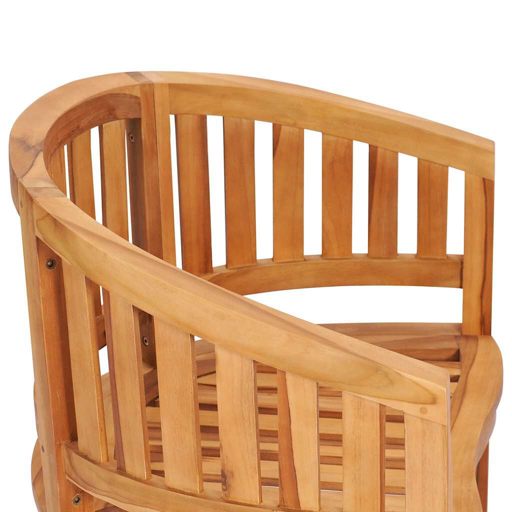 vidaXL Banana Chairs 2 pcs Solid Teak Wood