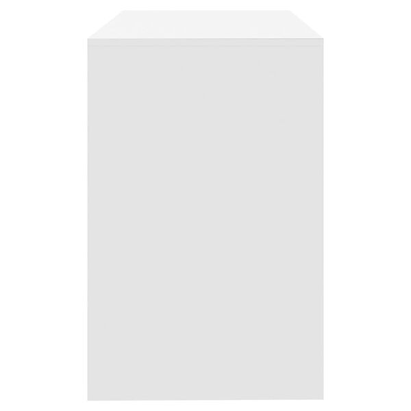 vidaXL Desk White 101x50x76.5 cm Engineered Wood