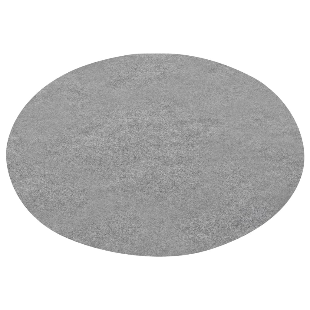 vidaXL Artificial Grass with Studs Dia.95 cm Grey Round