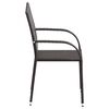 vidaXL Stackable Outdoor Chairs 6 pcs Poly Rattan Brown