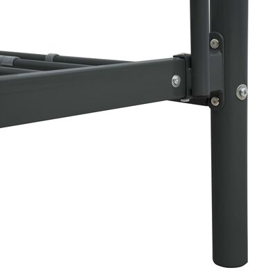 vidaXL Bunk Bed without Mattress Black Metal 90x200cm, black vidaXL Bunk Bed without Mattress Black Metal 90x200cm