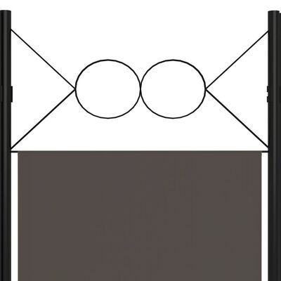 vidaXL 3-Panel Room Divider Anthracite 120x180 cm, anthracite vidaXL 3-Panel Room Divider Anthracite 120x180 cm