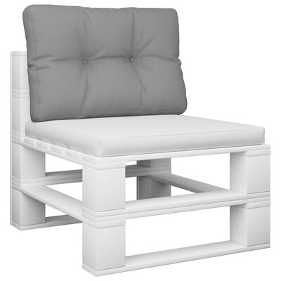 vidaXL Pallet Cushion Grey 50x40x12 cm Fabric, grey vidaXL Pallet Cushion Grey 50x40x12 cm Fabric