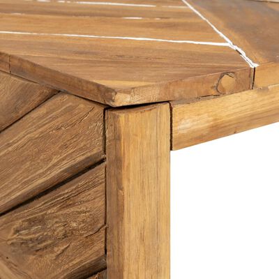 vidaXL Coffee Table Erosion Solid Teak Wood 110x35x38 cm,  vidaXL Coffee Table Erosion Solid Teak Wood 110x35x38 cm