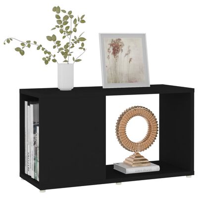 vidaXL TV Cabinet Black 60x24x32cm Engineered Wood, black vidaXL TV Cabinet Black 60x24x32cm Engineered Wood