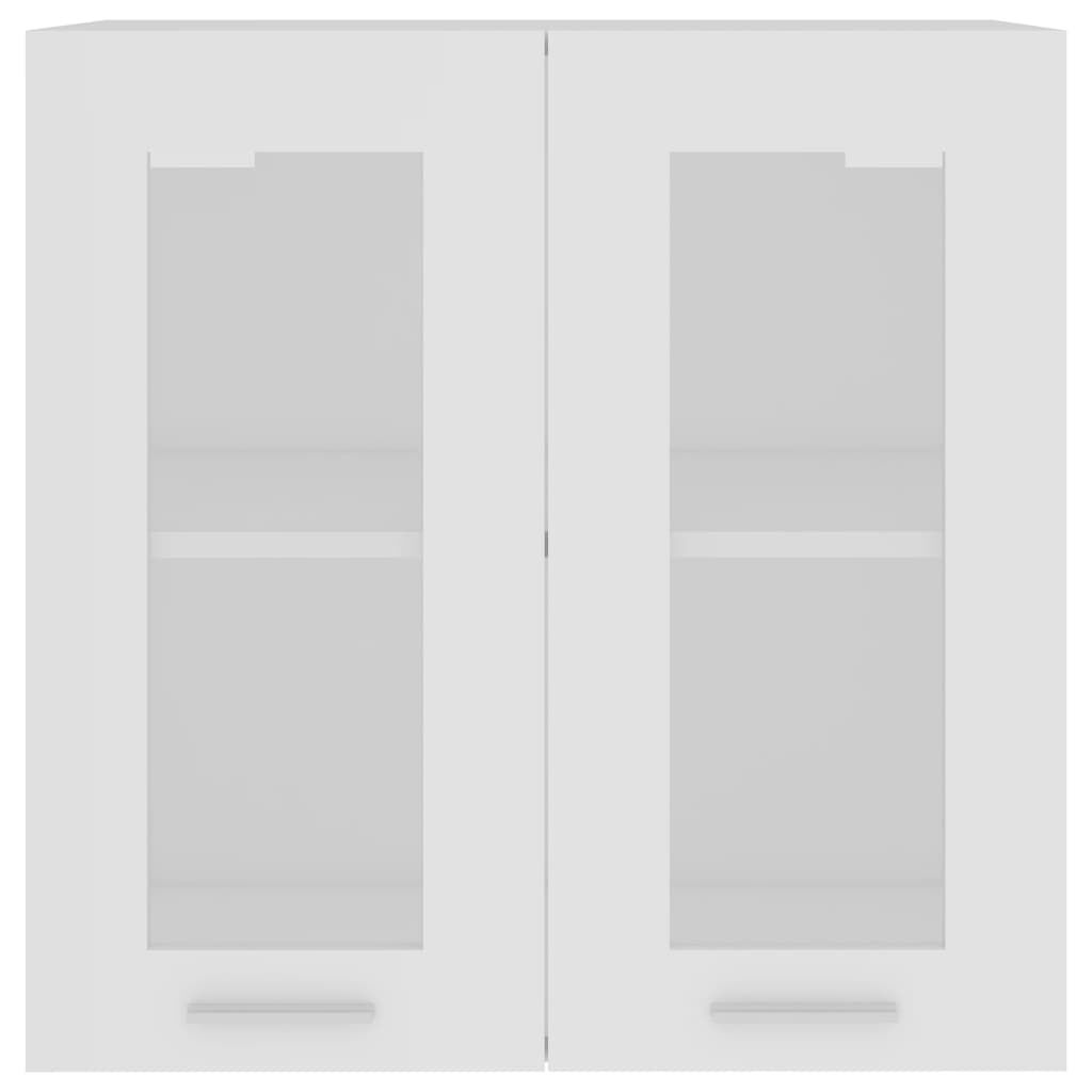 vidaXL Hanging Glass Cabinet Lyon White 60x31x60 cm Engineered Wood