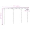 vidaXL Pergola Bamboo 385x40x205 cm