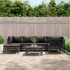 vidaXL 7 Piece Garden Lounge Set with Cushions Anthracite Steel