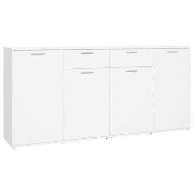 vidaXL Sideboard White 160x36x75 cm Engineered Wood, white vidaXL Sideboard White 160x36x75 cm Engineered Wood