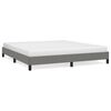 vidaXL Bed Frame without Mattress Dark Grey 183x203 cm King Fabric