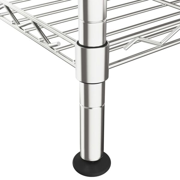 vidaXL 5-Tier Storage Shelf 90x35x180 cm Chrome 250 kg