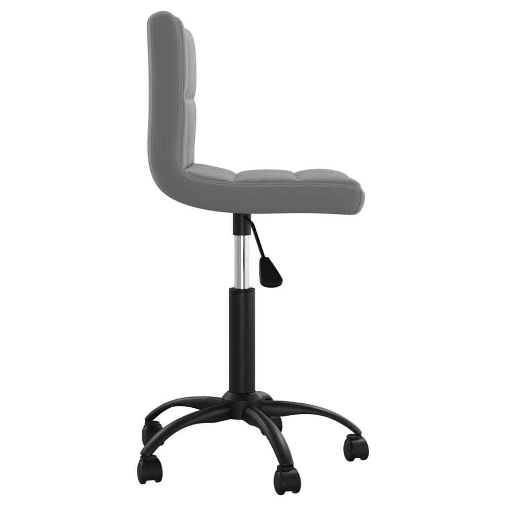 vidaXL Swivel Office Chair Dark Grey Velvet