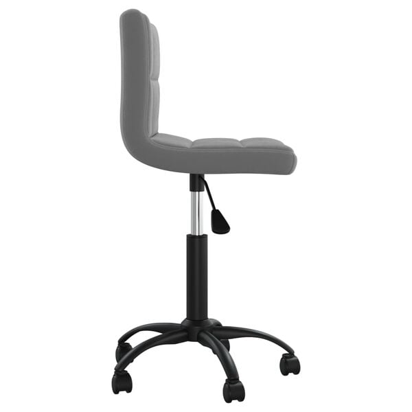 vidaXL Swivel Office Chair Dark Grey Velvet