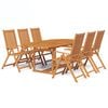 vidaXL 5 Piece Garden Dining Set Solid Acacia Wood