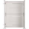 vidaXL Garden Gate 100x120 cm Stainless Steel
