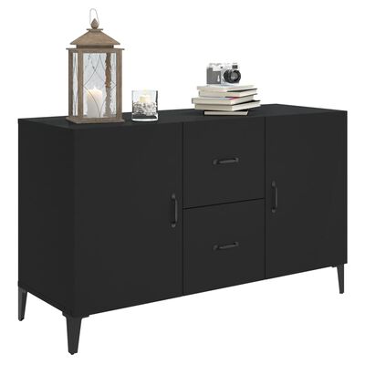 vidaXL Sideboard Black 100x36x60 cm Engineered Wood, black vidaXL Sideboard Black 100x36x60 cm Engineered Wood